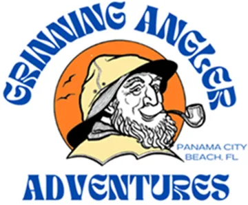 Grinning Angler PCB Fishing Trips Logo